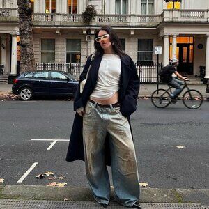 White nofaith double layered sweatshirt